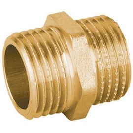 Gerade Nippel Mm aus gelbem Messing schwer Ibp-1"1/2