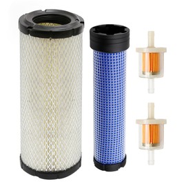 Anxingo 11013-7044 & 11013-7045 Inner & Outer Air Filter Combo Replacement for Kohler 25 083 04-S Kawasaki 11013-7020 11013-7019 M131803 M131802