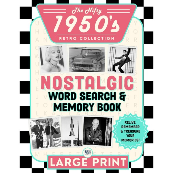 The Nifty 1950’s Nostalgic Word Search Puzzle and Memory Book