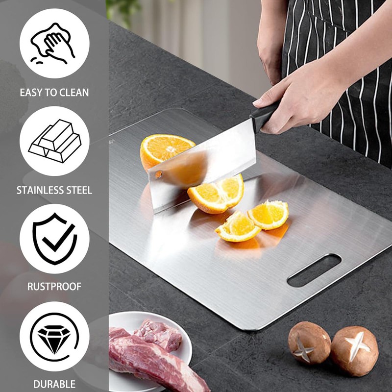 Titan S316Ti Chopping Board Titanium Cutting Board Stainless Steel Cutting