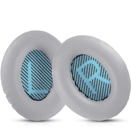 INF Ear Pads for Bose QuietComfort 15 QC2 QC25 Ae2 Ae2i Ae2w SoundTrue & SoundLink Headphones (1 Pair Black/Blue)