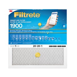 Filtrete 20x20x1 Smart Furnace Filter, MPR 1900 MERV 13, 1-Inch Premium Allergen, Bacteria and Virus Air Filters for ACs and Furnaces, 1 Filter