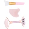 Face Roller Massager Gua Sha Board Mask Brush Set Beauty