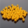 100pcs Yellow TPR Semi-Floating Fishing Lures with Corn Scent, 0.8cm/1cm