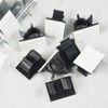 GBSTORE 25 Pcs UVB Plastic Kwik Clips Black Adhesive Backed