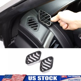Ynei ABS Carbon Fiber Dashboard Air Vent Cover Trim Fits Jaguar F-TYPE 2013-2024