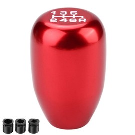 KIMISS Gear Shift Knob-Gear knobs 6 Speed red-Duokon Gear Shift Knob，Car Universal Modification Manual Knob Gear Shift Head Shifter 6 Speed(Red)