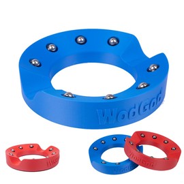 WodGod 2PCS Bowling Ball Spinner with 4 Cleaning Cloths-High Performance Ball Polisher & Cleaner,Bottom Anti-Skid Pad,Suitable for All Ball Types,Durable & Easy to Use（Blue and Red）