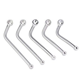 NANKAI MSTL225RR-50 General Purpose Muffler Stay, φ16, RR Type, Silver