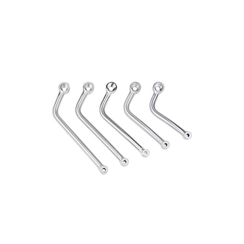 NANKAI MSTL225RR-50 General Purpose Muffler Stay, φ16, RR Type, Silver