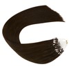 Ugeat Real Hair Extensions, Bonded Micro Ring Cold Fusion Extensions,