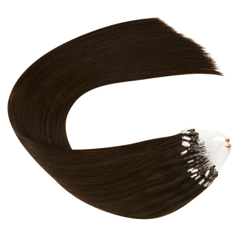 Ugeat Real Hair Extensions, Bonded Micro Ring Cold Fusion Extensions,