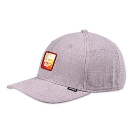 Djinns - DNC2 Hippie - 6 Panel TrueFit 2.0 Curved Visor Dad Cap Baseball Cap Hat Caps, gray