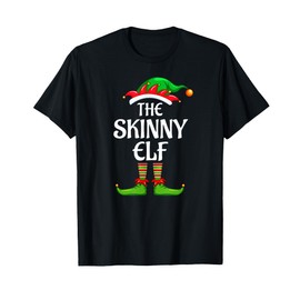Skinny Elf Matching Family Group Christmas Party T-Shirt