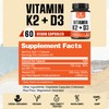 Vitamin K2 and D3 Supplement - 60 Capsules for 2