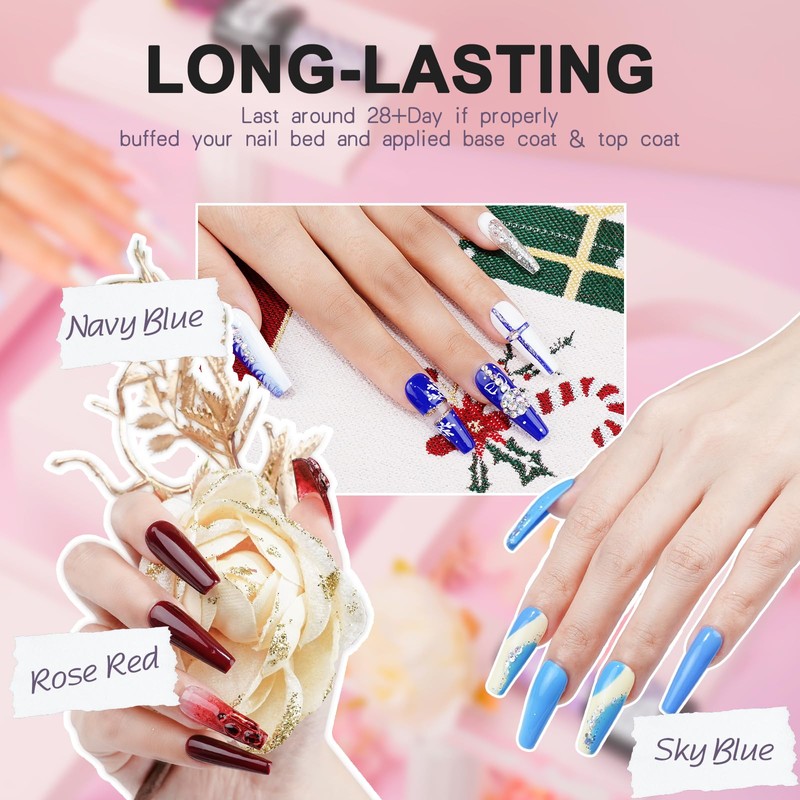 LKEE Gel Nail Polish Kit with U V Light 108W,