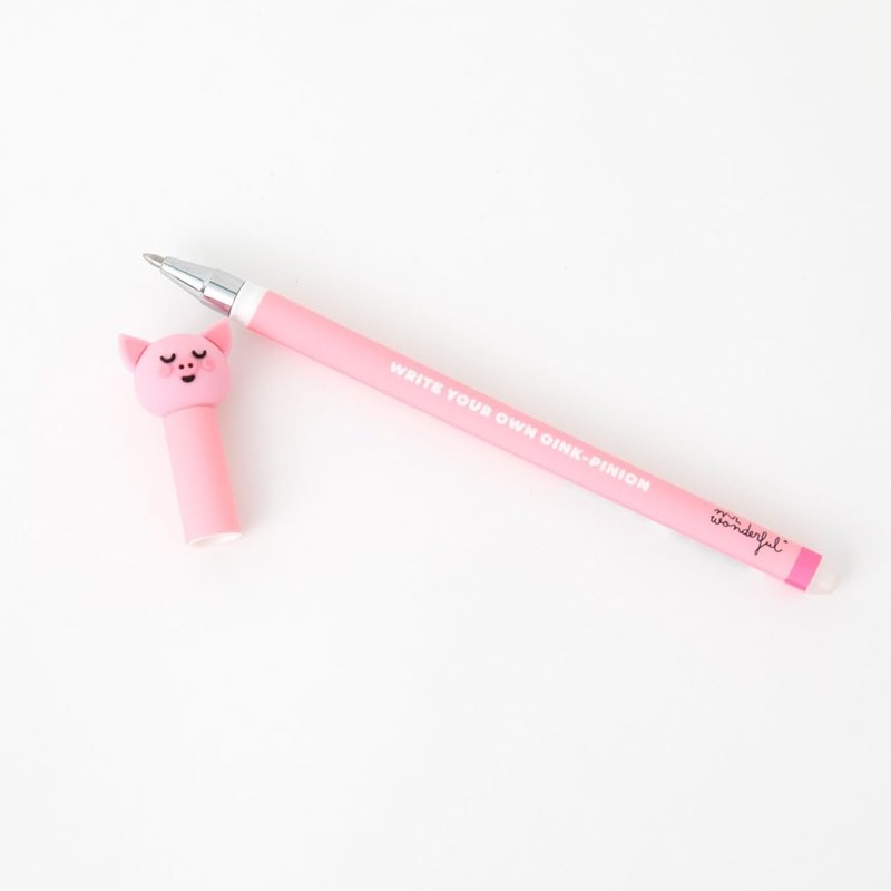 Mr. Wonderful - Erasable Ballpoint Pen Bo-Bo Pig - Write