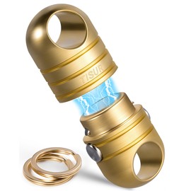 TISUR Key Chain Breakaway Quick Release Carabiner Detachable Key Chain Stylish with Key Ring (Brass/Magnetic Releaser)