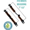 133 SUPPLY 2 PK Survival Paracord Bracelet Compass Hiking Whistle