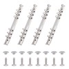 SUPERFINDINGS 4Pcs 6-Hole Ring Binder Mechanisms Replacement Kit A5 Notebook