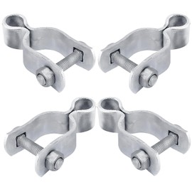 WYIPOLZI 1-3/8" Chain Link Fence Frame Gate Post Female Hinge, Pack of 4, Galvanized Steel Gate Hinge for Fence Posts, Bolts & Nuts Included
