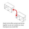 HandiWall Handi Link Up Tilt Bin - Modular Storage for