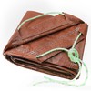 TARPAL 5x5 Feet(2pack) Small tarp with Drawstring Tarp Waterproof Brown