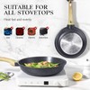 GiPP Nonstick Frying Pan Skillet - 11" Grey Granite Non