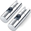 2-Pack Adjustable Shower Head Holder Replacement for Slide Bar Universal
