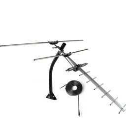 Complete Outdoor HDTV Antenna Kit - UHF/VHF/FM
