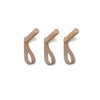 anaan "Forest Coat Hooks Wood with Leather Strap Wall Hook