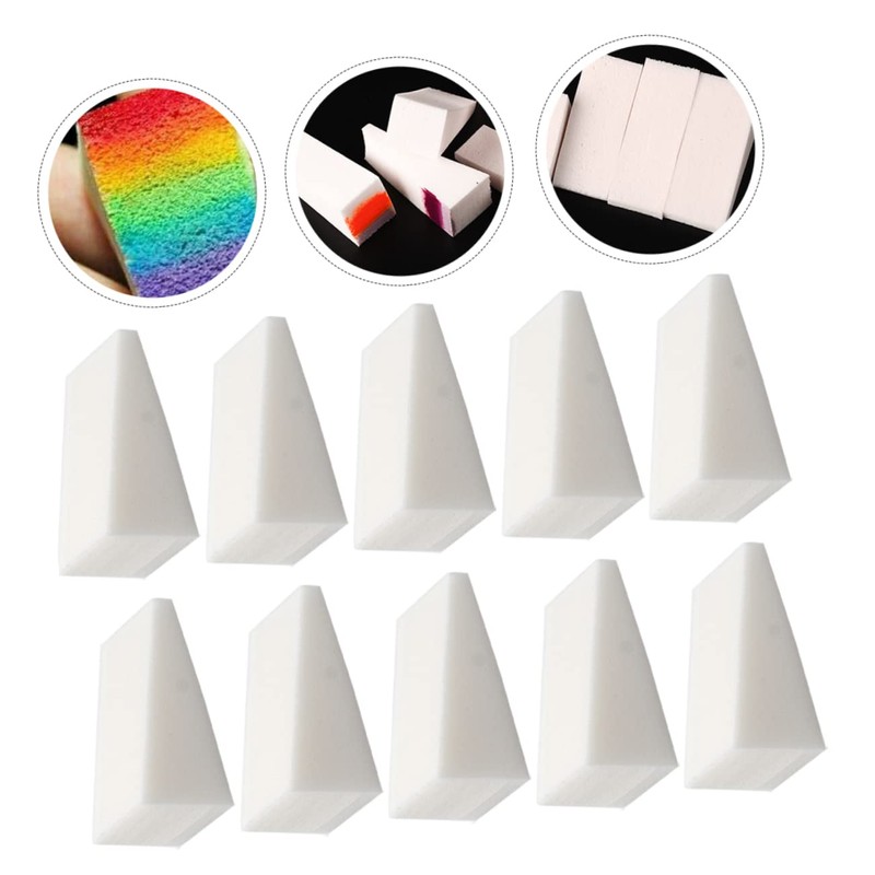 KONTONTY 20pcs Makeup Sponges for Nail Art and Foundation Application