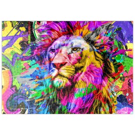 MyPuzzle Fantastic Lion Premium 500 Piece Puzzle - MyPuzzle Special Collection by ilsespiel