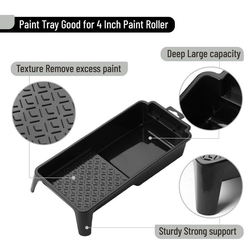 Bates- 4 Inch Paint Tray Set, 22 pcs, 1x 4