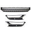 SecosAutoparts Front Bumper Lower Grille and Foglight Grill Cover Fit