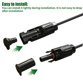 12 Pairs Solar Panel Connector Caps, Dust & Weather Resistant Solar Cable End Male And Female Cap Solar Panel Accessories, For Solar Panel Connector (Black,Green)