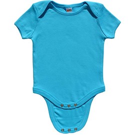 Earth Elements Baby Short Sleeve Bodysuit 6-12 Months Turquoise