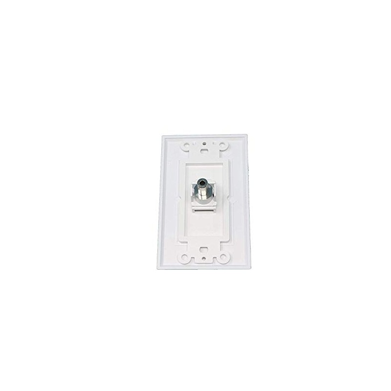 RiteAV - 1 3.5mm Audio-Headphone Jack Port Wall Plate Decorative