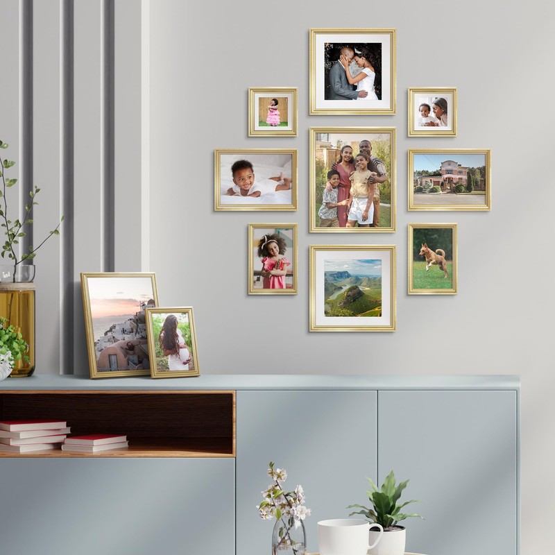 Icona Bay - 8x8 Picture Frames with Removable Mat for