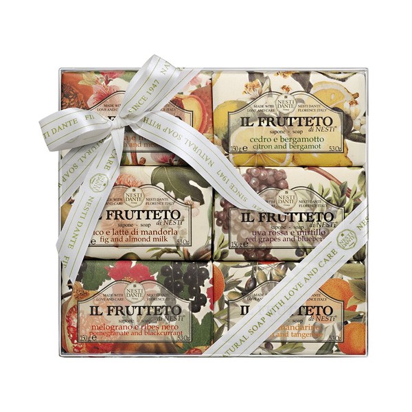Nesti Dante IL Frutteto Soaps Gift Set, 5.3 Ounce (Pack of 6)