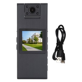 Wearable Camera 1080P Night Vision 180 Degree Rotatable Lens 1.5in LCD Display Body Worn Video Recorder for Law Enforcement