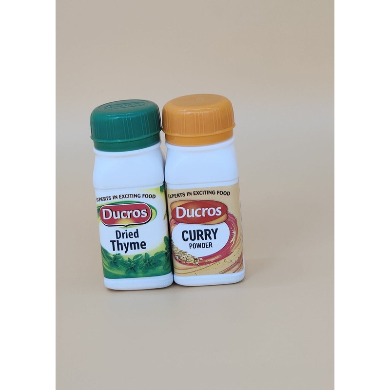 Ducros Dried Thyme 10g & Ducros Curry Powder 25g Bundle