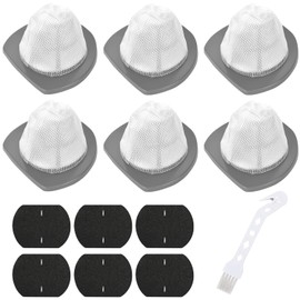 6 PACK 2033 Replacement Filter Compatible with Bissell Featherweight Stick Lightweight Bagless Vacuum Cleaner 20331, 20333, 20334, 20336, 20339, 2033M,6 Mesh Filter 6 Foam Filters, Replace No.1611508