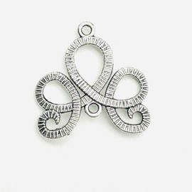 40PC Antique Silver Spray Charms Pendants for Jewelry Bracelet Necklace DIY Craft Making 21mm x 2.5mmX1.8mm