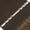 PLT Shrink 6 Hole Ring Leather Bible BK