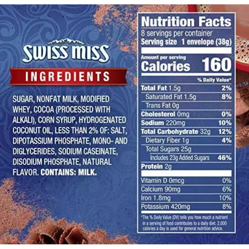 Swiss Miss Rich Chocolate Hot Cocoa Mix Instant Packets Jul/2025
