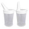 Plastic Cups with Adjustable Feeding Lid - Pack of 6