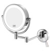GURUN Wall Mounted Hardwired Makeup Mirror with 3 Tones Dimmable