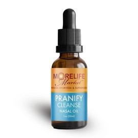 MoreLife Market MoreLife Market Pranify Cleanse Ayurvedic Nasya Oil | Improve Respiration, Brain Function, Concentration, Awareness and Enhance Breathing