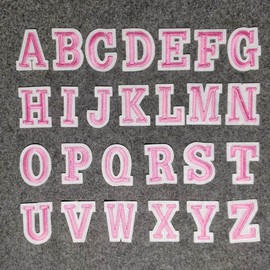Operitacx Kleidungspatch Alphabet Aufkleber Diy-patch Für Näh-diy-zubehör Bestickte Patches Dekoration Für Kleidung Taschen Jacken Hemden